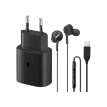 SAMSUNG Pack Carregador 25W USB-C + Auriculares AKG USB-C