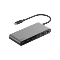 BELKIN Hub USB-C 8-em-1 (cinzento-sideral)