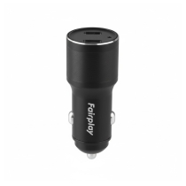 FAIRPLAY Carregador para automóvel (60W) (2 USB-C)