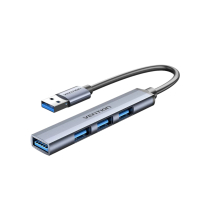 Vention Mini Hub USB 3.0 4-em-1 (cinzento)