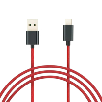 Xiaomi Cabo entrançado USB-A para USB-C 1m (vermelho)
