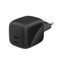 BELKIN Carregador de tomada GaN 2 Portas USB-C 67W (preto)
