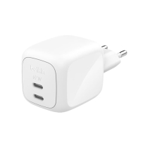 BELKIN Carregador de tomada GaN 2 Portas USB-C 67W (branco)
