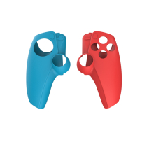 DOBE Capa de proteção em silicone Esquerdo/Direito Comando PS5 Portal (vermelha/Azul)