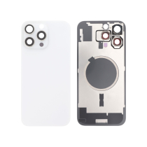 Vidro traseiro branco titânio iPhone 16 Pro Max (com MagSafe) (sem logótipo)