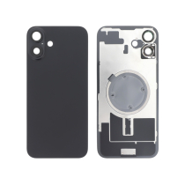Vidro traseiro preto iPhone 16 Plus (com MagSafe) (sem logótipo)