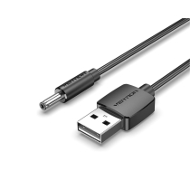 VENTION Cabo de alimentação USB-A para Jack DC 3,5 mm preto (0,5m)