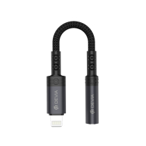 DEVIA Adaptador Lightning para Jack 3.5mm (preto)