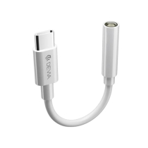 DEVIA Adaptador USB-C para Jack 3.5mm (branco)
