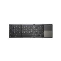 DEVIA Ultra1 Teclado Bluetooth Dobrável com touchpad QWERTY (cinzento)