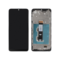 Ecrã completo preto Moto E22i (com chassis)