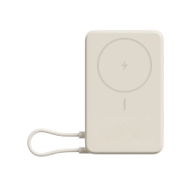 Xiaomi PowerBank magnético 10 000 mAh com suporte integrado (Bege)