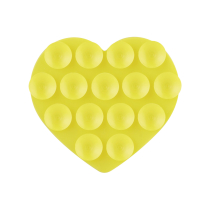 Suporte com ventosa Coração (amarelo)