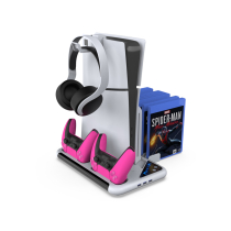 DOBE Suporte RGB Multifunções 3en1 PS5/PS5 Slim