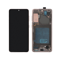 Ecrã completo rosa Galaxy S21 5G (G991B) (com chassis)