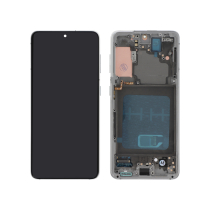 Ecrã completo branco Galaxy S21 5G (G991B) (com chassis)