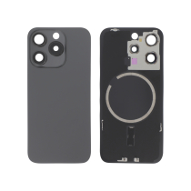 Vidro traseiro titânio preto iPhone 15 Pro (com MagSafe) (sem logótipo)