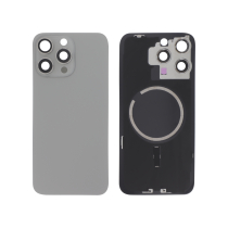 Vidro traseiro titânio natural iPhone 15 Pro Max (com MagSafe) (sem logótipo)