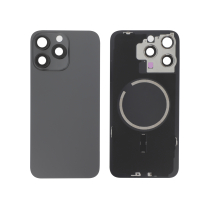 Vidro traseiro titânio preto iPhone 15 Pro Max (com MagSafe) (sem logótipo)