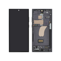 Ecrã completo preto Galaxy S23 Ultra (S918B) (com chassis)