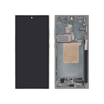 Ecrã completo titânio cinzento Galaxy S24 Ultra (S928B) (com chassis)