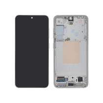 Ecrã completo creme Galaxy S24 (S921B) (com chassis)