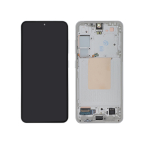 Ecrã completo prateado Galaxy S24 (S921B) (com chassis)