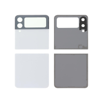 Vidro traseiro completo branco Galaxy Z Flip3 5G (F711B) (sem logótipo)