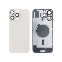 Vidro traseiro titânio areia iPhone 16 Pro Max (com MagSafe) (sem logótipo)