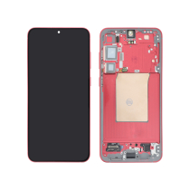 Ecrã completo vermelho coral Galaxy S25+ (S936B) (com chassis) (Relife)