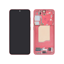 Ecrã completo vermelho coral Galaxy S25 (S931B) (com chassis) (Relife)