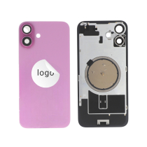 Vidro traseiro rosa iPhone 16 Plus (Pulled C)