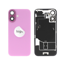 Vidro traseiro completo rosa iPhone 16 (Pulled A)