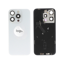 Vidro traseiro completo titânio branco iPhone 15 Pro (Pulled A)