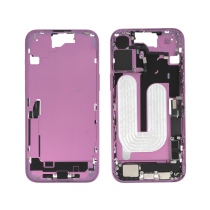 Chassis central rosa iPhone 16 Plus (com componentes) (Pulled A)