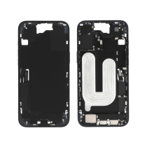 Chassis central preto iPhone 16 Plus (com componentes) (Pulled A)