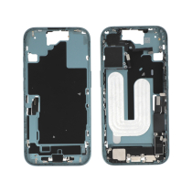 Chassis central verde-azulado iPhone 16 (com componentes) (Pulled A)