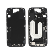 Chassis central preto iPhone 16 (com componentes) (Pulled A)