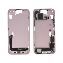 Chassis central rosa iPhone 15 Plus (com componentes) (Pulled A)