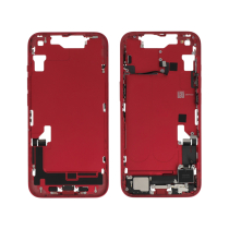 Chassis central vermelho iPhone 14 (com componentes) (Pulled A)