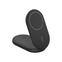 BELKIN Estação de carregamento Sem fios 2-em-1 com Qi2 (15W) (preta)