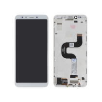 Ecrã completo branco Xiaomi Mi A2 (com chassis)