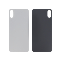 Vidro traseiro prateado iPhone X (Large Hole) (sem logótipo)