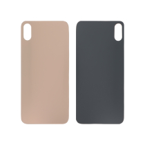 Vidro traseiro dourado iPhone XS Max (Large Hole) (sem logótipo)