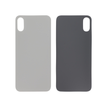 Vidro traseiro prateado iPhone XS (Large Hole) (sem logótipo)