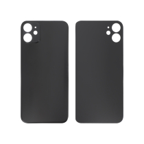 Vidro traseiro preto iPhone 11 (Large Hole) (sem logótipo)