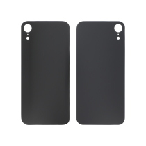 Vidro traseiro preto iPhone XR (Large Hole) (sem logótipo)