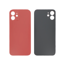 Vidro traseiro vermelho iPhone 12 (Large Hole) (sem logótipo)