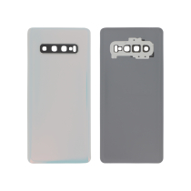 Vidro traseiro branco Galaxy S10+ (G975F) (sem logótipo)