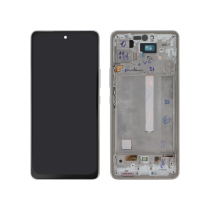 Ecrã completo branco OLED Galaxy A53 5G (A536B) (com chassis)